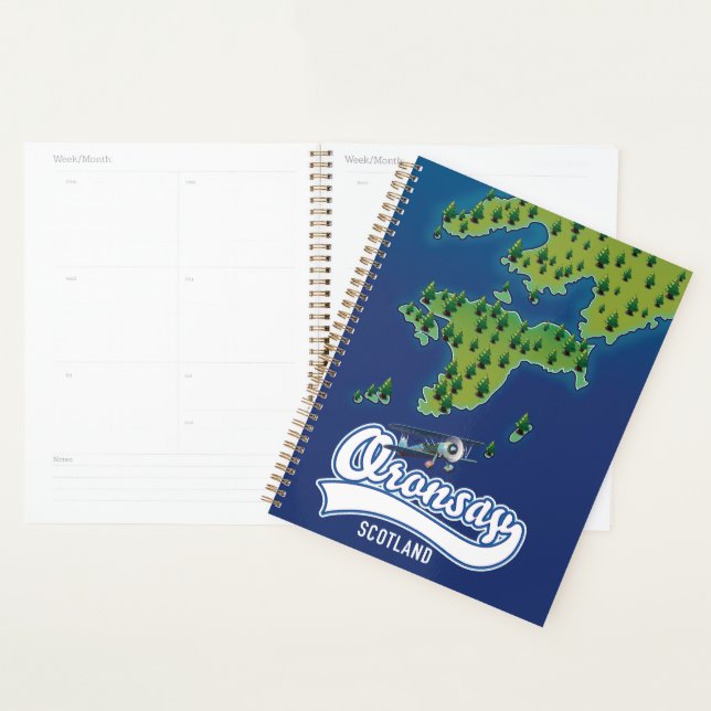 Agenda Oronsay Escocia mapa isla  (Demostración)