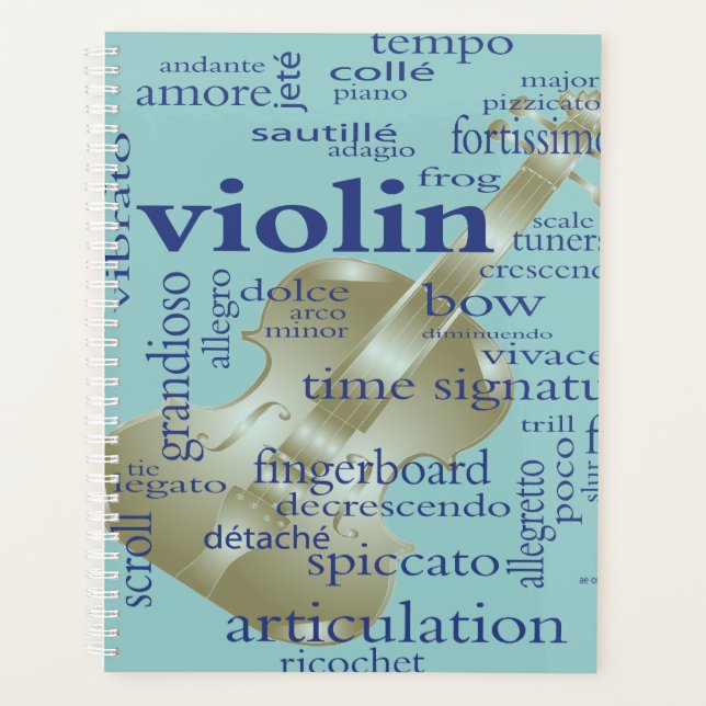 Agenda Orquesta de Lecciones de Violin Player (Anverso)