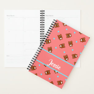 Agenda Ositos de peluche de color rosa