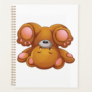 Agenda Oso de peluche al revés
