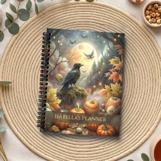 Agenda Otoño Brujero - Moon llena del bosque Raven & Pump