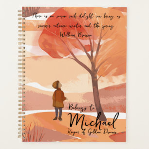 Agenda Otoño personalizado - Cuidadoso de las maravillas