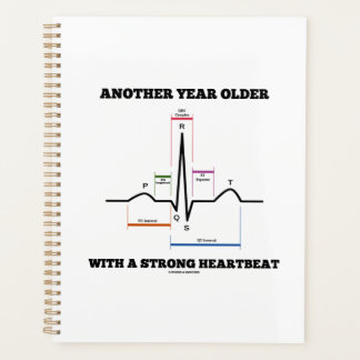 Agenda Otro Año Más Con Un EKG De ECG Fuerte En El Corazó