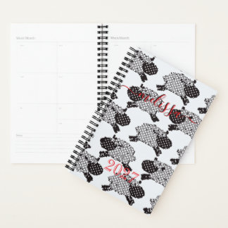 Agenda Ovejas Personalizadas Mensual Semanal Estético Sin