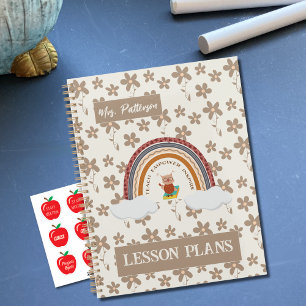 Agenda Owl Boho Floral Teacher Planner