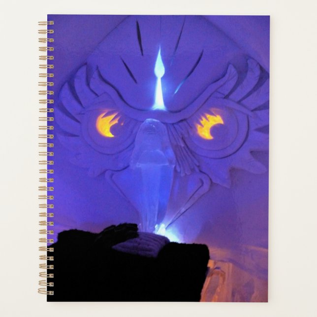 Agenda Owl Room, Hotel de Glace, Quebec, Canadá (Anverso)