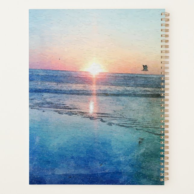 Agenda Pacific Beach Sunset Watercolor (Reverso)