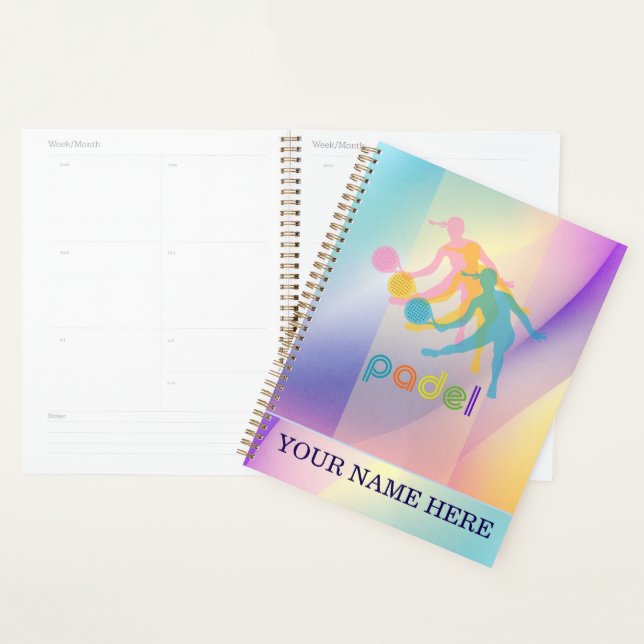 Agenda Padel Day Planner – Vibrant Hues for Her (Demostración)