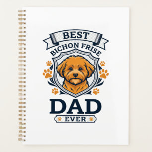 Agenda Padre Bichon Frise Siempre Huellas de Patas de Per