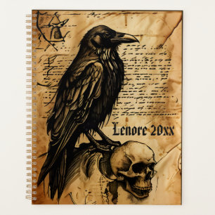 Agenda Página Diario basura de Raven y Skull