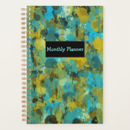 Agenda Paint Splatter Monthly Planner