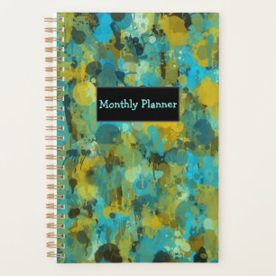 Agenda Paint Splatter Monthly Planner