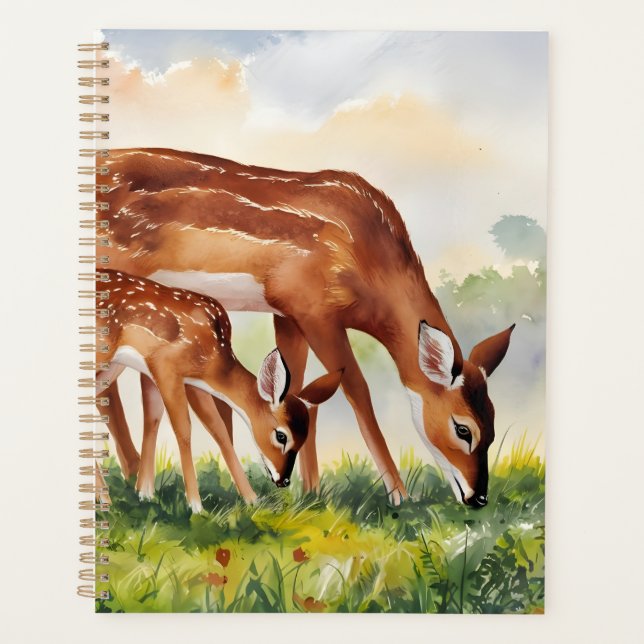 Agenda Painted Deer Mom and Baby (Anverso)