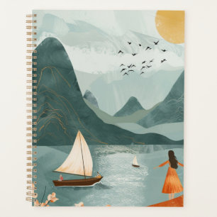 Agenda Paisaje abstracto de Boho (11)