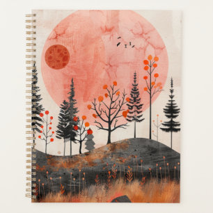 Agenda Paisaje abstracto de Boho (13)