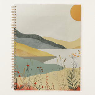 Agenda Paisaje abstracto de Boho (25)