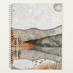 Agenda Paisaje abstracto de Boho (3)