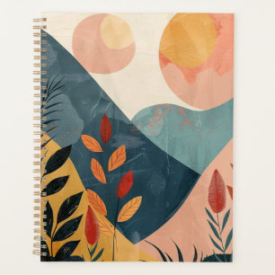 Agenda Paisaje abstracto de Boho (8)