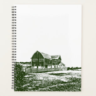 Agenda Paisaje campestre estilo madera casa de campo