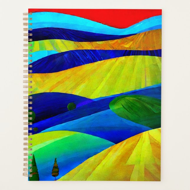 Agenda Paisaje de las colinas Rainbow Fantasy Hills (Anverso)