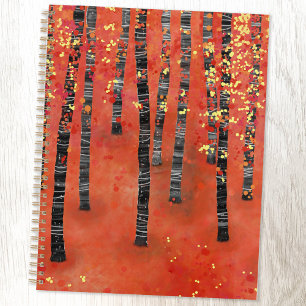 Agenda Paisaje de los bosques de árboles de Birch