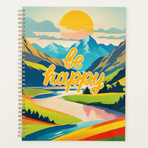 Agenda Paisaje de montaña Retro