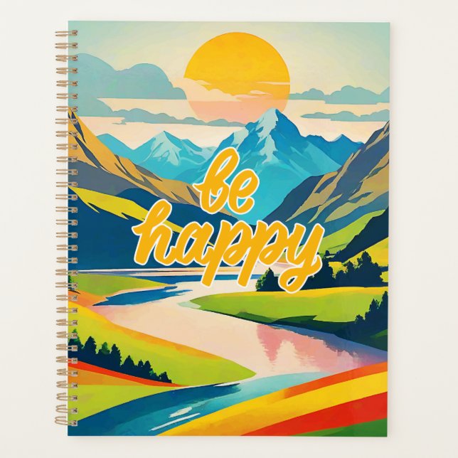 Agenda Paisaje de montaña Retro (Anverso)