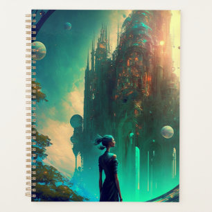 Agenda Paisaje Futurista del Castillo de Fantasía
