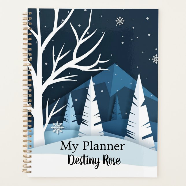 Agenda Paisaje invernal (Anverso)