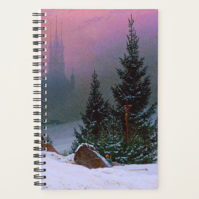 Agenda Paisaje invernal Caspar David Friedrich (Anverso)