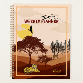 Agenda Paisaje natural de Savannah Arte solar