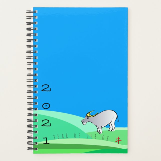Agenda Paisaje personalizado Ox Chino Año Nuevo SPl (Anverso)