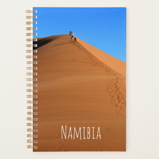 Agenda Paisaje Sossusvlei de la duna de arena de Namibia  (Anverso)