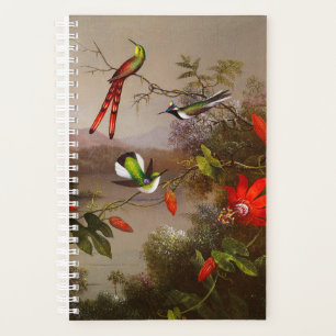 Agenda Paisaje tropical con 10 Hummingbirds Heade