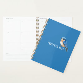 Agenda Pájaro Azul Cerúleo