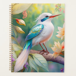 Agenda Pájaro de fantasía del ala Verde azulada irlandesa