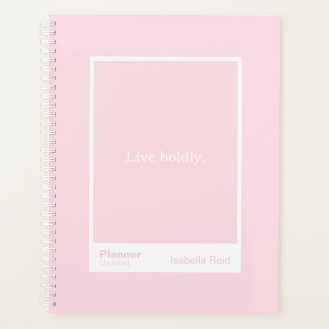 Agenda Pale Pink Block Quote | Fully Customizable (Anverso)