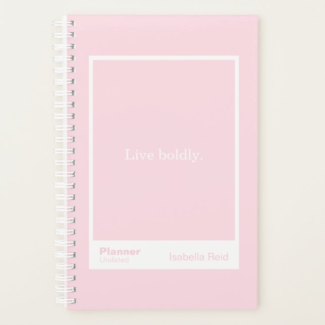 Agenda Pale Pink Block Quote | Fully Customizable (Anverso)