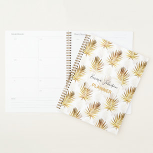Agenda Paleta dorada deja arte blanco