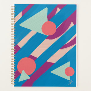 Agenda Paleta vintage de formas de aceite geométrico