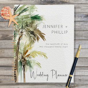 Agenda Palm Trees tropicales Boda moderno