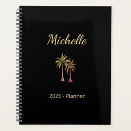 Agenda Palm Trees Tropicales Elegante Playa Dorada Modern