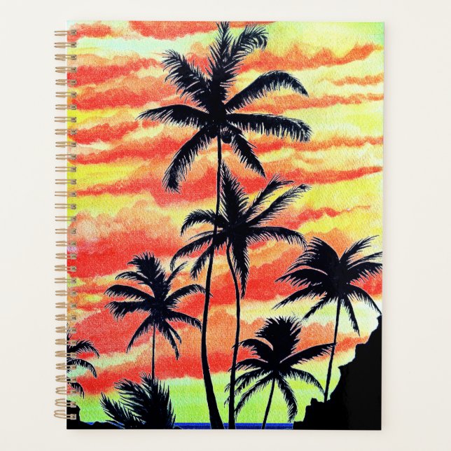 Agenda Palmas de Coco Sunset de Hawái (Anverso)