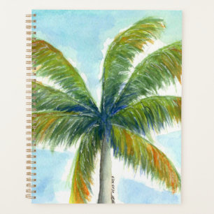 Agenda palmera tropical Beach en un día soleado