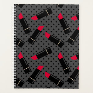 Agenda Palo de labios rojo , retro
