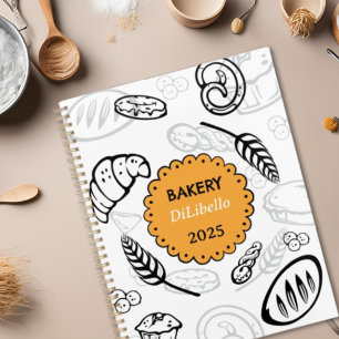 Agenda Panadería de Ilustraciones de pan Doodle