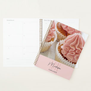 Agenda Panadería Monograma Foto Rosa