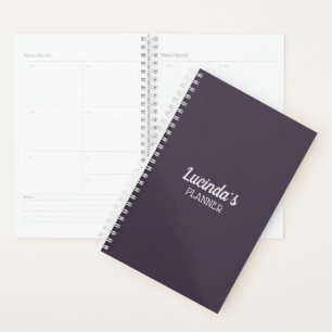 Agenda Panal Color Sólido Morado 4 Personal