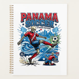 Agenda Panamá Fútbol Esqueleto Delantero Naciones Cartel 