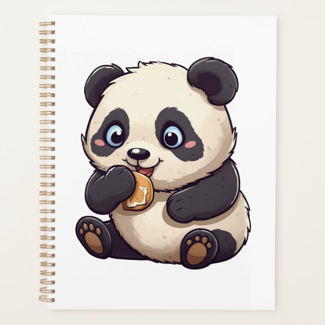 Agenda Panda comiendo una galleta (Anverso)